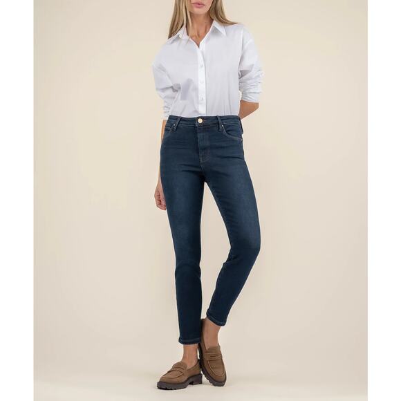 Kut from the Kloth Women's 0 Demulcent Blue Charlize Cigarette Leg Jeans O7-21 - Picture 1 of 8
